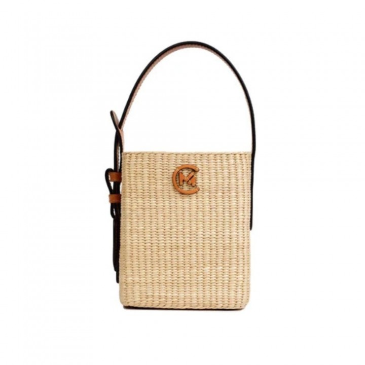 Túi Bạch Môn nâu 15x8,5xH17cm